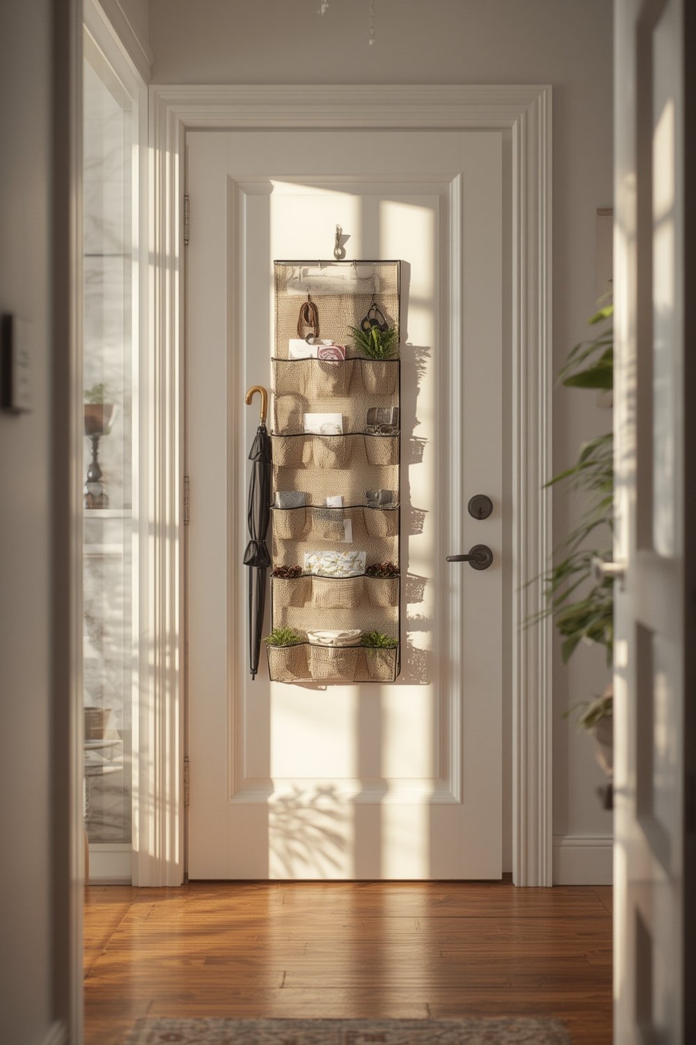 over the door organizer,hanging door organizer,over door storage - Illustration 1