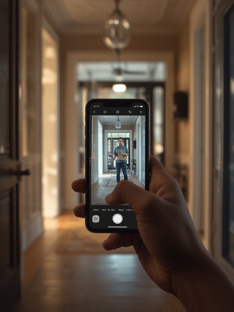 video doorbell in action