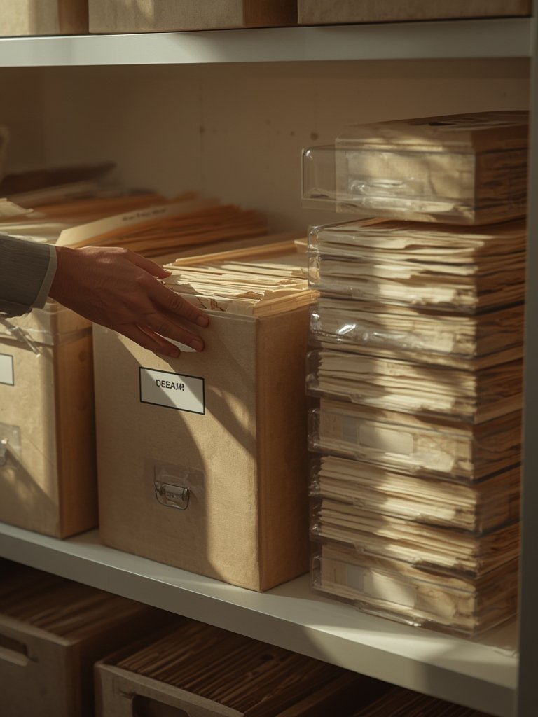 file boxes in action