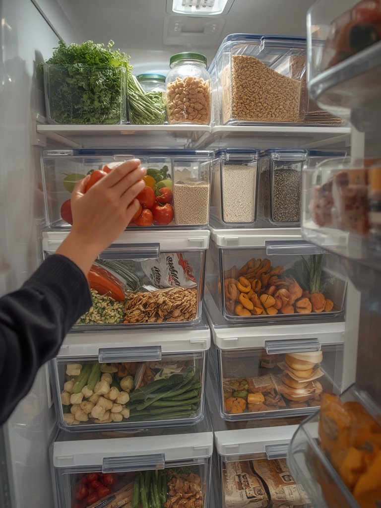clear pantry bins,fridge organizers,pantry bins - Illustration 2