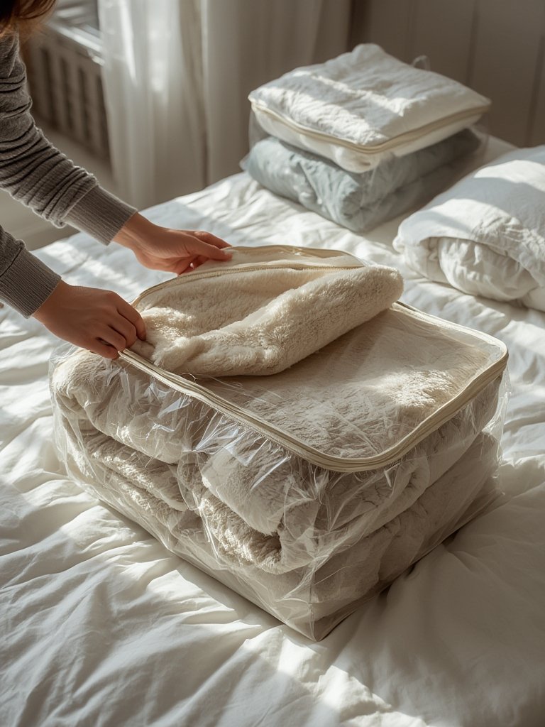 closet storage bags,blanket storage bags,bedding storage bags - Illustration 2