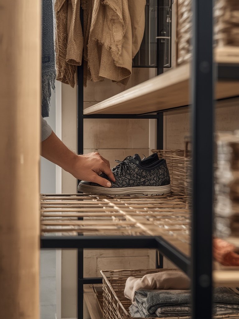 entryway organizer,coat and shoe rack,entryway storage - Illustration 2