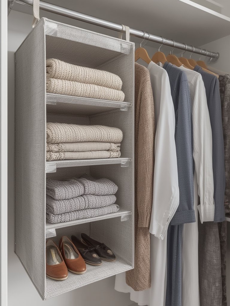 closet organizer in action