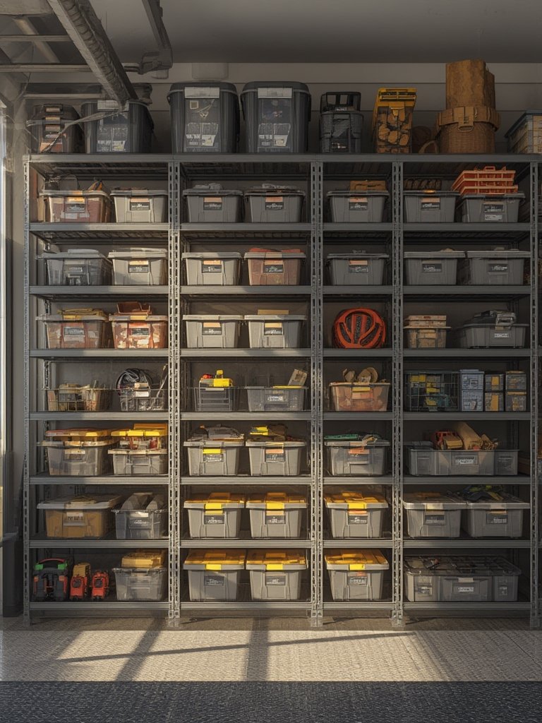 Garage Shelving: 7 Ultimate Steps For An Amazing Storage Solution 2 garage shelving in action